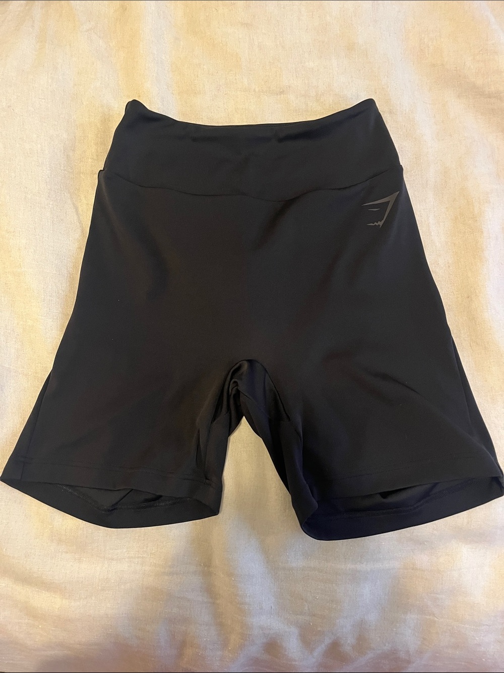 Gymshark Black High-Rise Bike Shorts